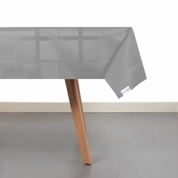 Raved tafelzeil gecoat vierkant design grijs