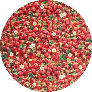 Raved tafelzeil aardbeien