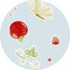 Raved tafelzeil aardbeien en appels