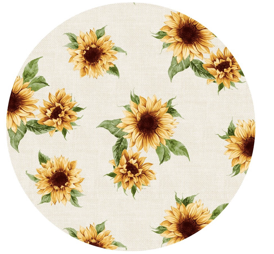 ANRO Afwasbaar Tafelkleed – Kamille, Geel Met Bloemen, 100x140 Cm, Waterdicht, Voor Binnen En Buiten