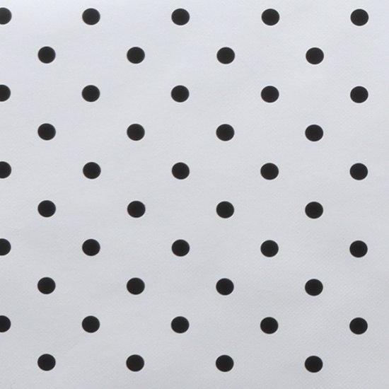 Raved Tafelzeil Zwarte Stippen Print Wit 140 140 - PVC - Afwasbaar - Image 5