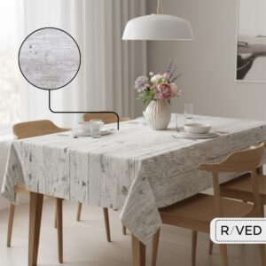 Raved Tafelzeil 140 140 - Grijs - PVC - Afwasbaar