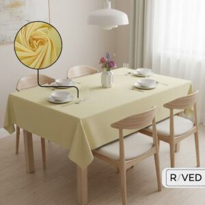 Raved Tafelkleed – 140 cm x 260 cm – Geel Polyester – Kreukvrij