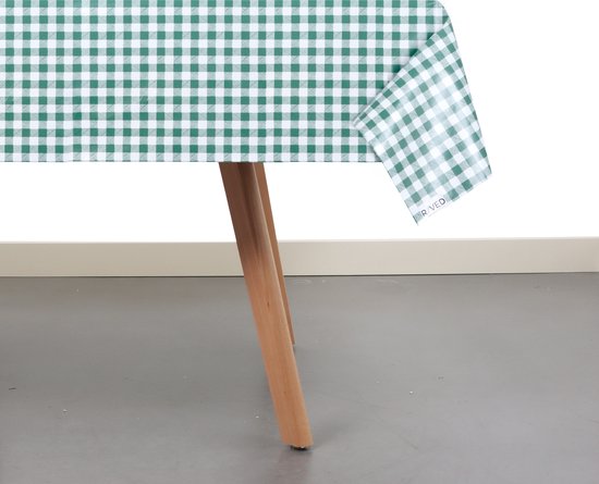 Raved Tafelzeil Boerenbont ruit Groen 140 140 - PVC - Afwasbaar - Image 3