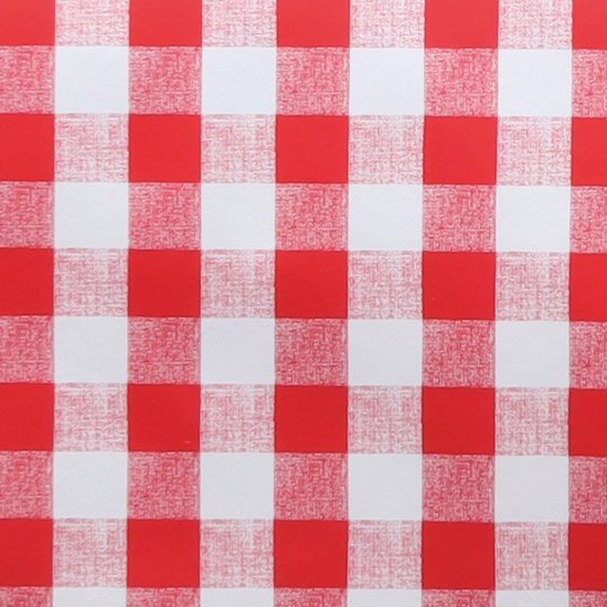 Raved Tafelzeil Boerenbont ruit Rood 140 140 - PVC - Afwasbaar - Image 5
