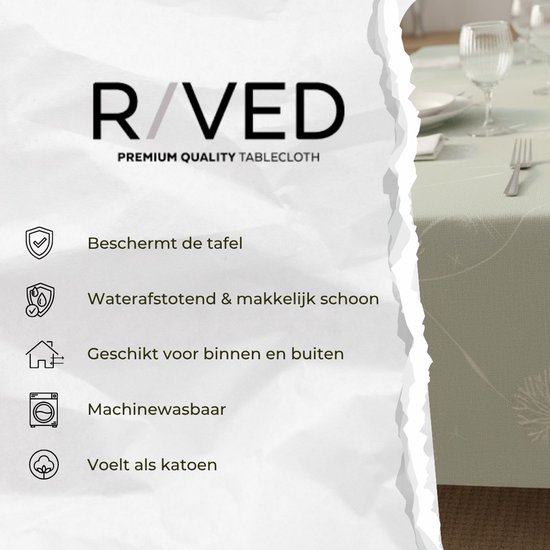 Raved Tafelzeil - Paardenbloem 140 140 - PVC - Afwasbaar - Image 5