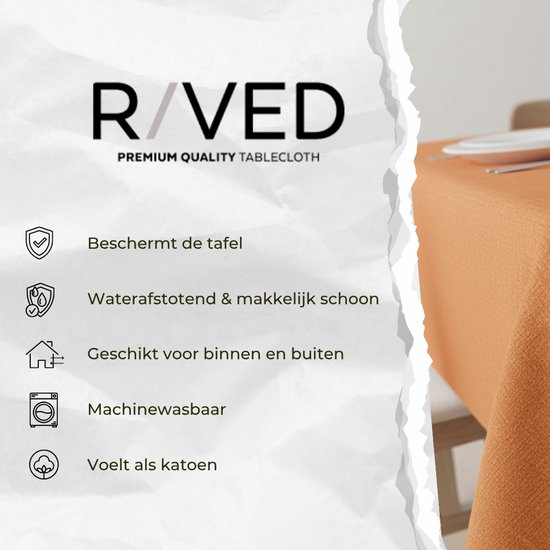 Raved Polyester Tafelkleed - Uitwasbaar - Kreukvrij - Image 5