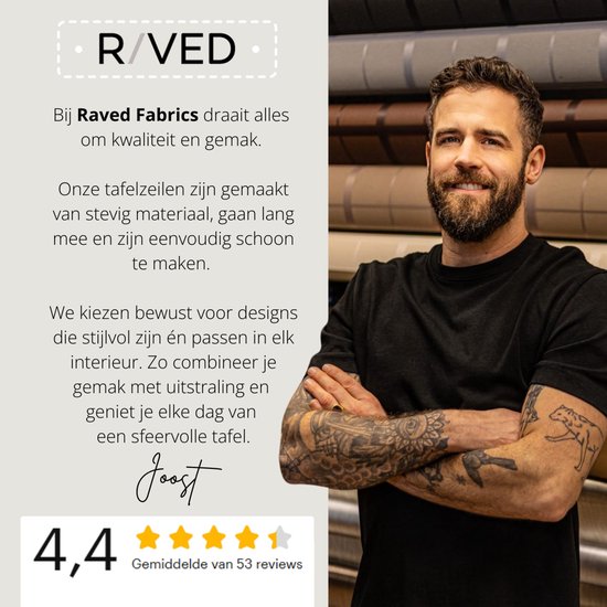 Raved Polyester Tafelkleed - Uitwasbaar - Kreukvrij - Image 6